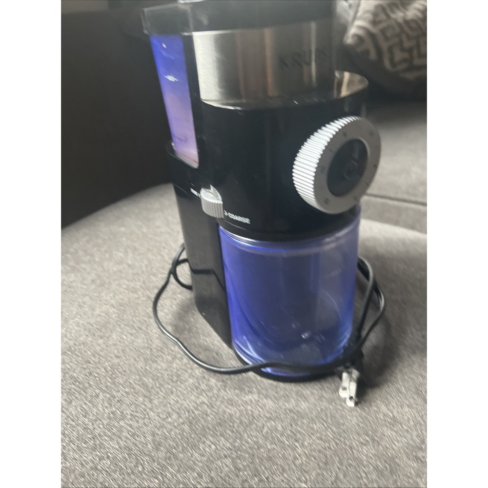 Krups GX550850 Burr Coffee Grinder - Black Tested Working